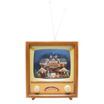 Retro Musical Moving Christmas Gingerbread Television Decoration - The Christmas Imaginarium