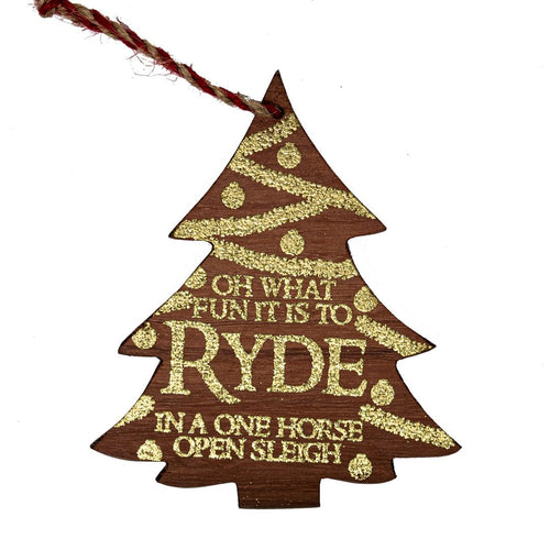 Ryde Pier Wood Christmas Tree Decoration - The Christmas Imaginarium