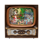 Santa and Children Light Up / Musical / Water Spinner TV Decoration - The Christmas Imaginarium