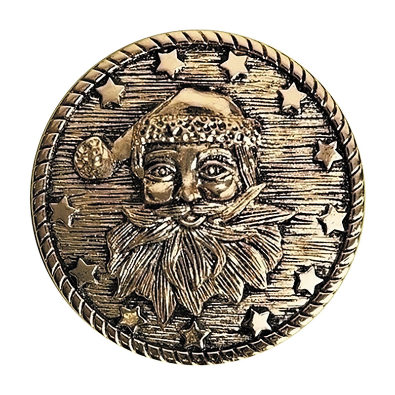 Santa Claus’ Coat Button For Christmas Eve - The Christmas Imaginarium