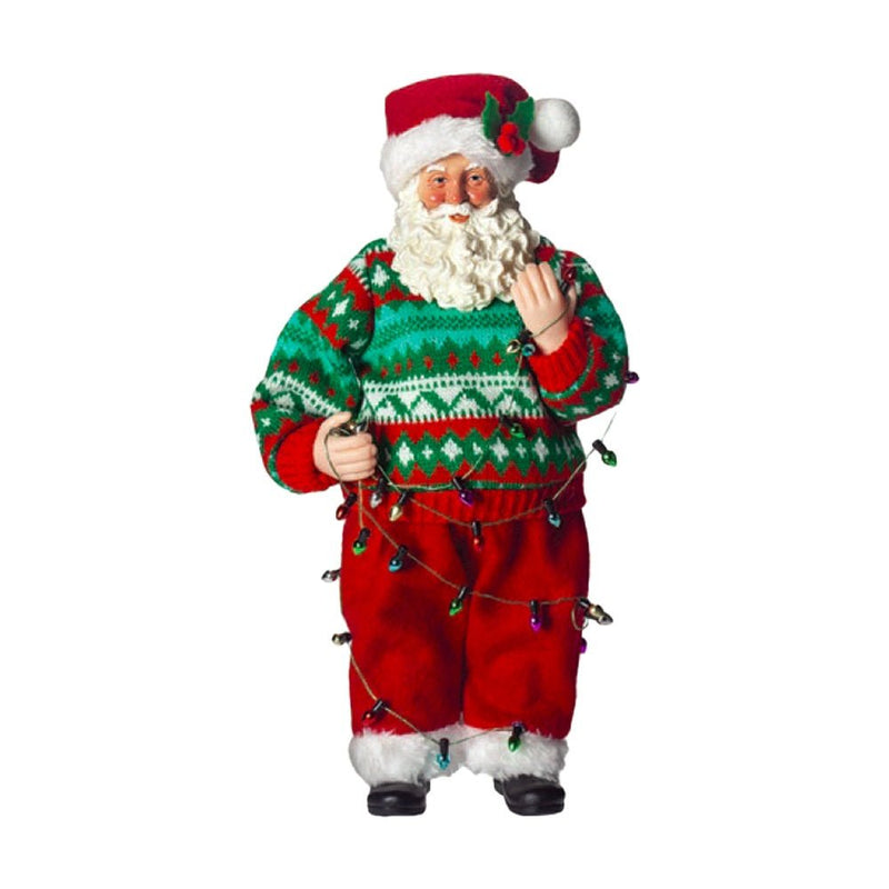 Santa In Christmas Jumper Figure - The Christmas Imaginarium