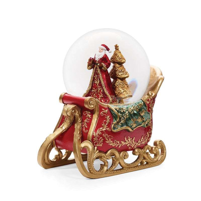 Santa On Sleigh Snow Globe - The Christmas Imaginarium