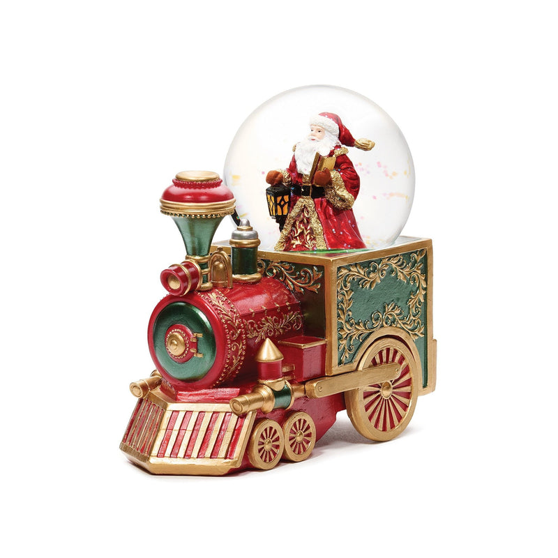 Santa On Train Christmas Snow Globe - The Christmas Imaginarium