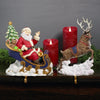 Set of Luxury Santa Claus & Reindeer Stocking Hangers - The Christmas Imaginarium