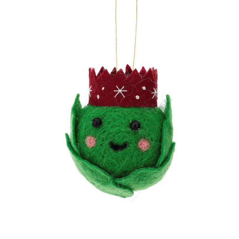 Smiley Felt Sprout Christmas Tree Ornament - The Christmas Imaginarium