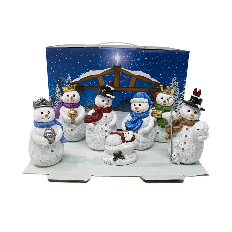 Snowman Christmas Nativity Scene - The Christmas Imaginarium