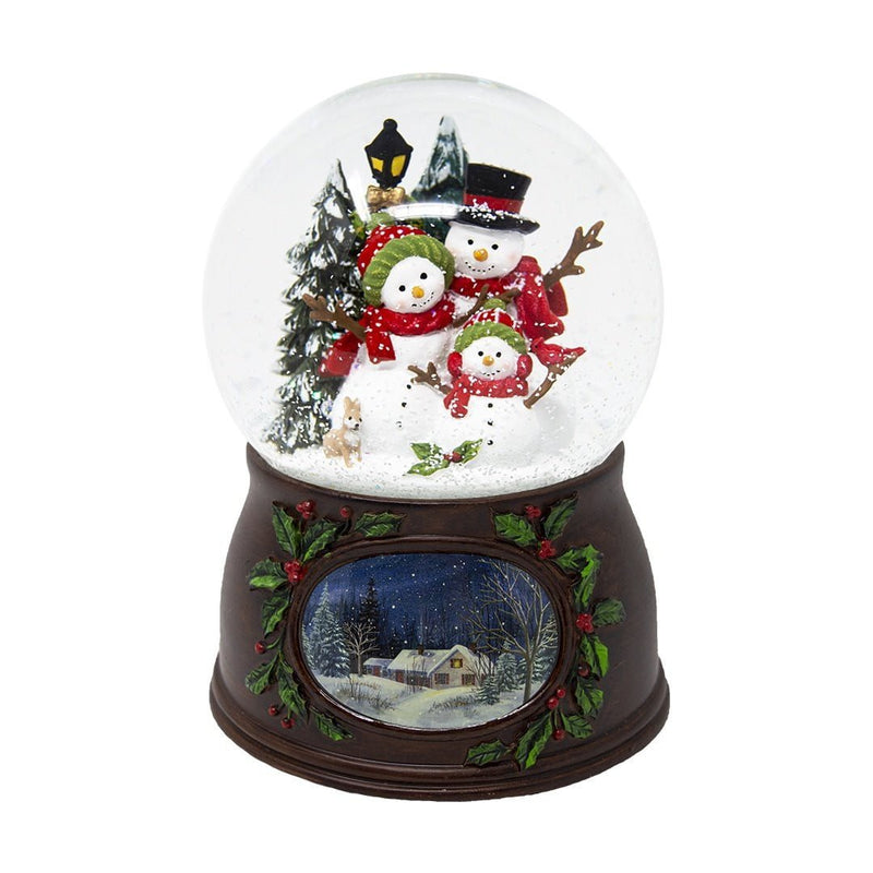 Snowman Family Snow Globe - The Christmas Imaginarium