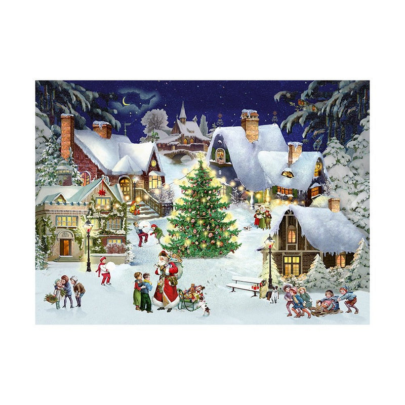 Village on the Hill Advent Calendar A4 - 30cm - The Christmas Imaginarium