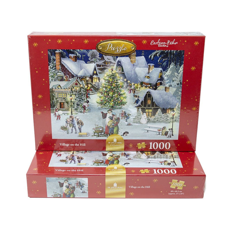 Village On The Hill Jigsaw Puzzle - The Christmas Imaginarium